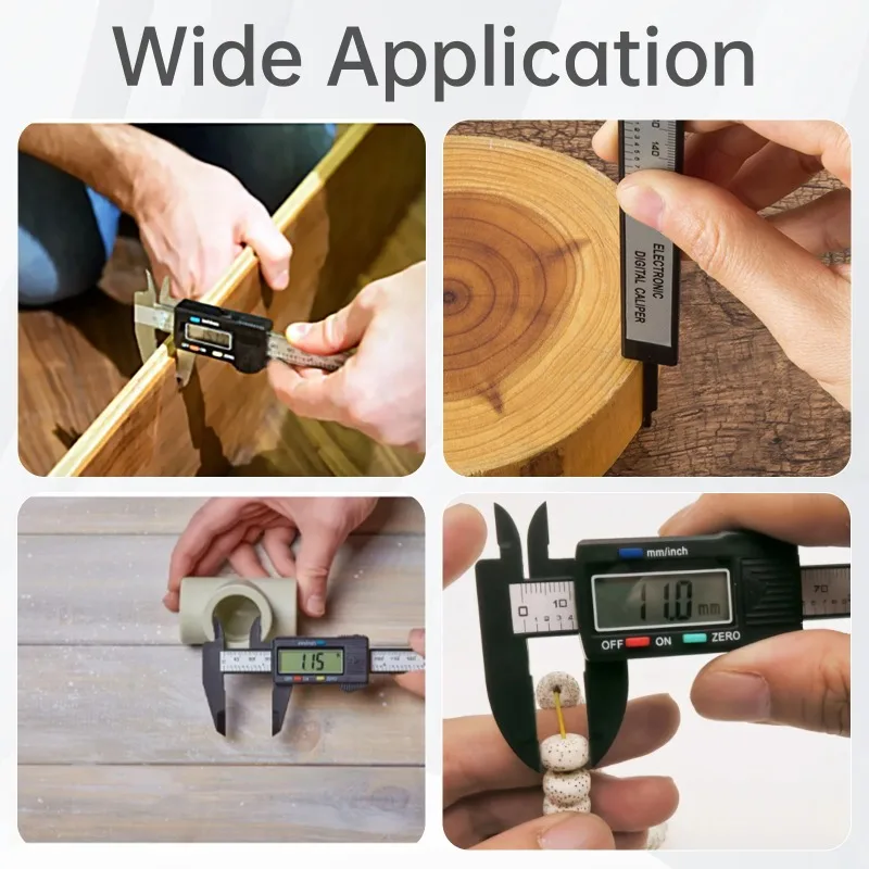 Digital Caliper LCD Display 150mm Electronic Digital Caliper Vernier Calipers Gauge Micrometer with Storage Box for Mechanical Component Measure