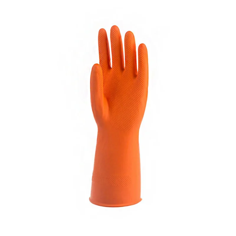 1/2/3Prs Female Waterproof Rubber Latex Dishwashing Gloves Kitchen Durable Cleaning Housework Chores Tools
