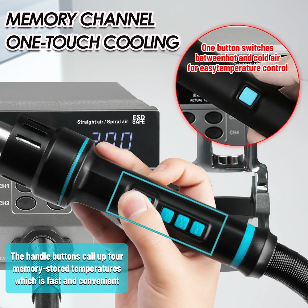 SUGON 8630Pro 1300W Hot Air Gun Digital Display Hot Air Rework Station Welding Heat Gun BGA Desoldering Station SMD Repair Tool hot air gun soldering station soldering tool desoldering station