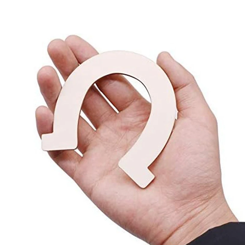 48 PCS Horseshoe Unfinished Wood Cutouts As Shown Wooden For DIY Craft, Party,Wedding And Birthday