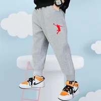 2024 Letter Printed Sweatpants for Kids baby Fashion Loose Long Pants Jogger Trousers Boys Casual Fitness Pants spring Clothes 2