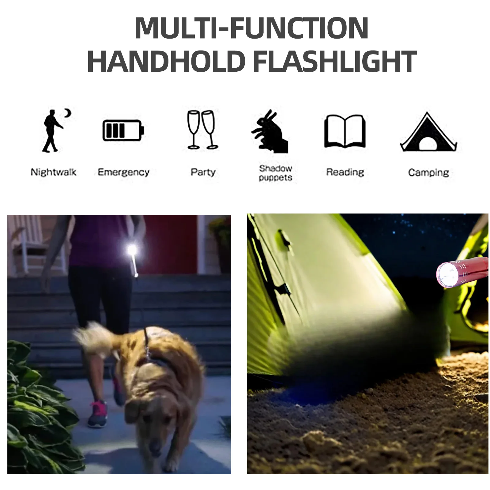20pcs Customize Flashlight Torch Super Bright 9 LED Light for Business Promotion Gift Mini Pocket Flashlights Party glowing flashlight