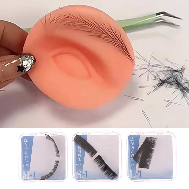 Eyebrow Practice Model Authentic Real AI Master Native Cloned Eyebrow Hair Without Hair Follicles For Beginners