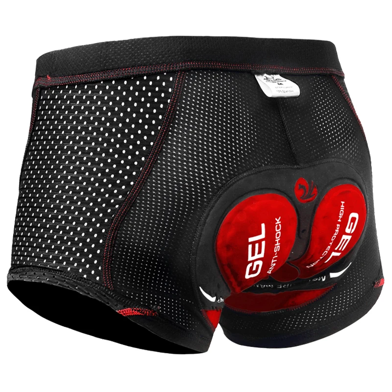 Cycling Underwear X-Tiger Cycling Underwear Mountain MTB Bicycle Cycling Shorts Riding Bike Sport Underwear Compression Tights Shorts 5D Padded