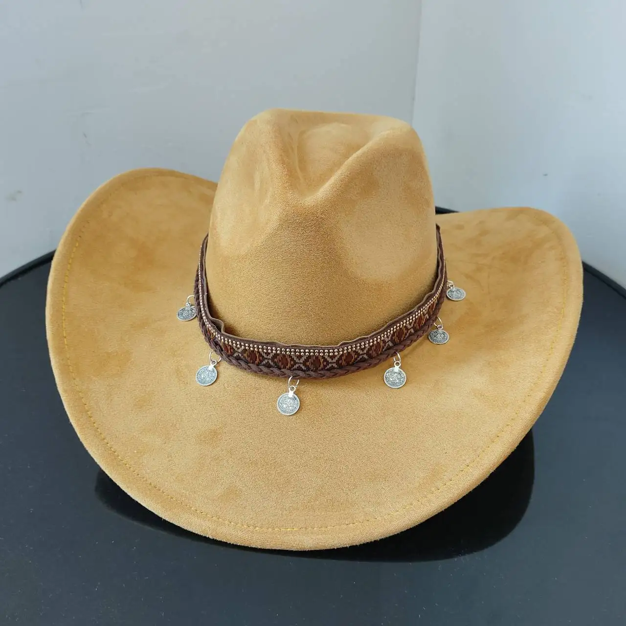 PLIGREAT 8 Stks Kralen Cowboy Hoed Bands Vervanging Mannen