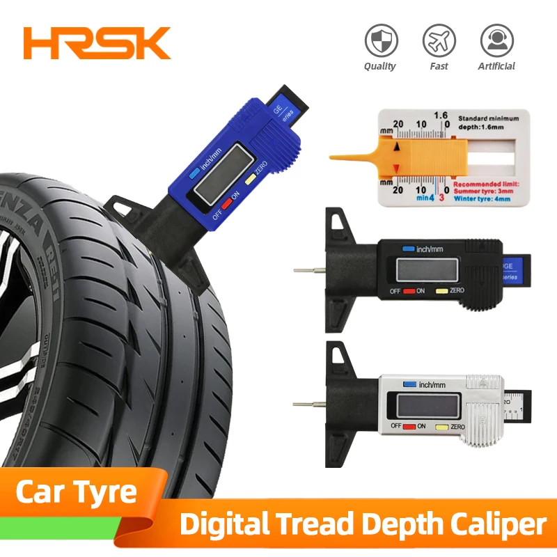 DigitalTreadDepthGaugeForCarTyreTireMeterThicknessGauges