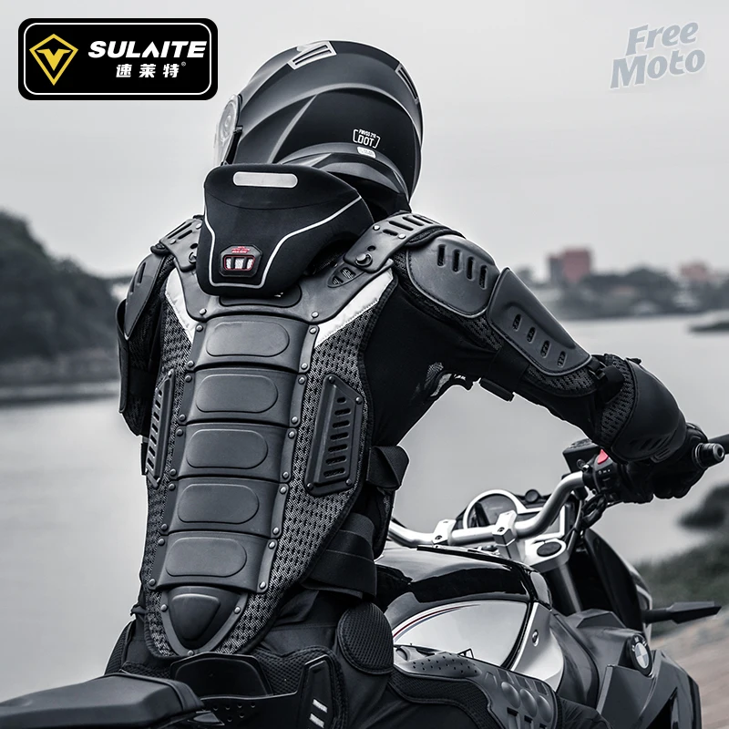 NO. 32 Motorcycle Full Body Armor Jacket Shirt Spine Chest Protective Gear  Motocross Motos Bikes Protector for Adult