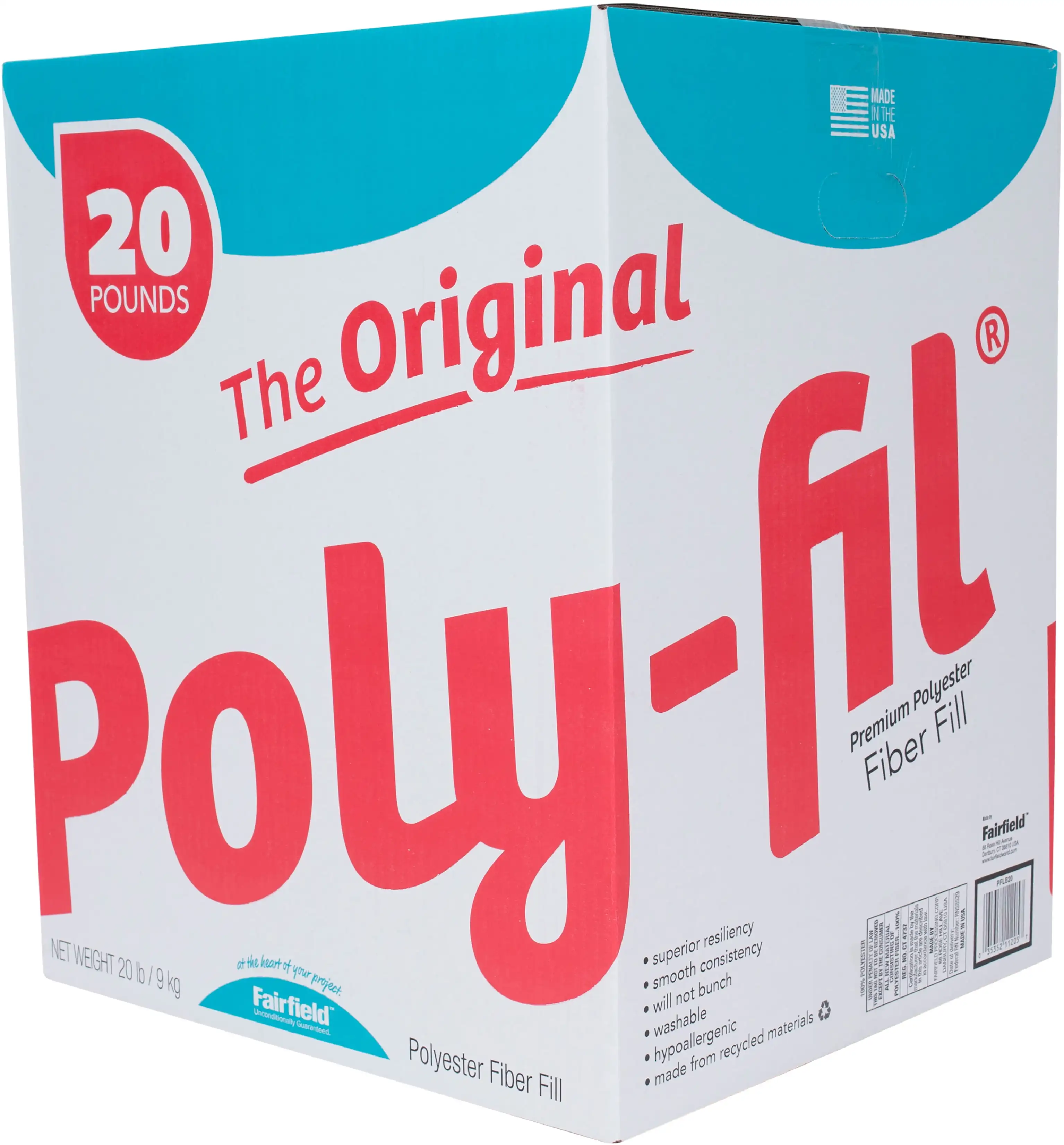 

The Original Poly-fil® Premium Polyester Fiber Fill by Fairfield, 20 Pound Box