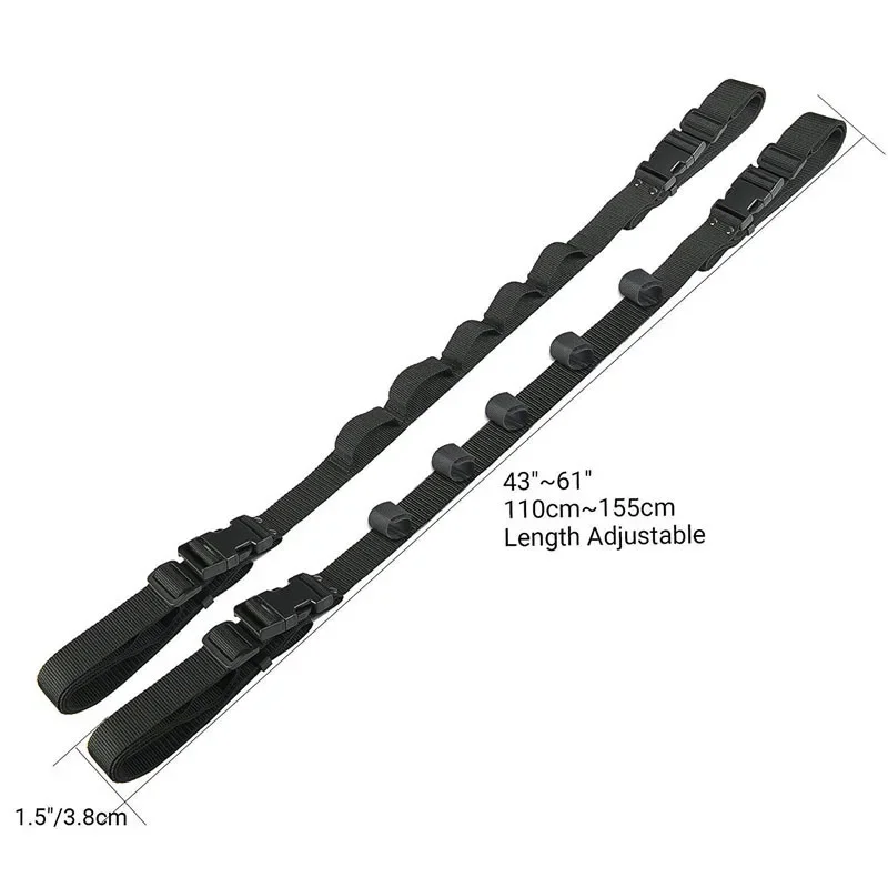 Adjustable Magic Tape Fishing Rod Strap for Car SUV MVP RV Vehicle Interior Fishing Rod Holder Secure Strap Male Female Children
