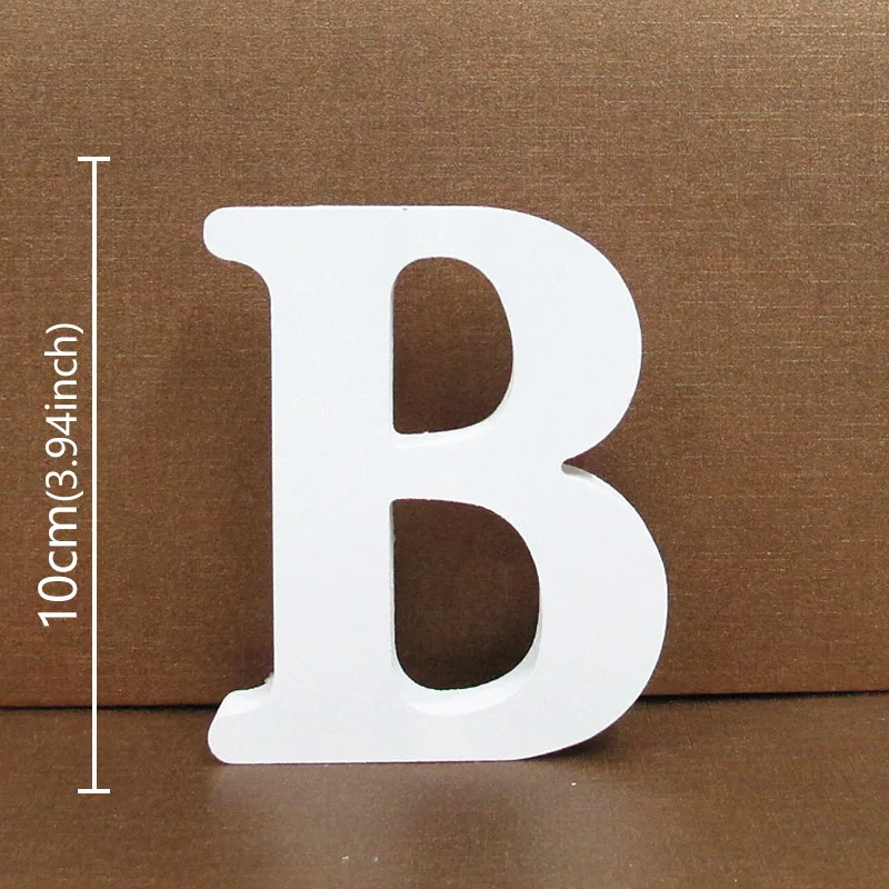 White Wooden Alphabet Letter - Personalized DIY Home & Event Decor, 10CM