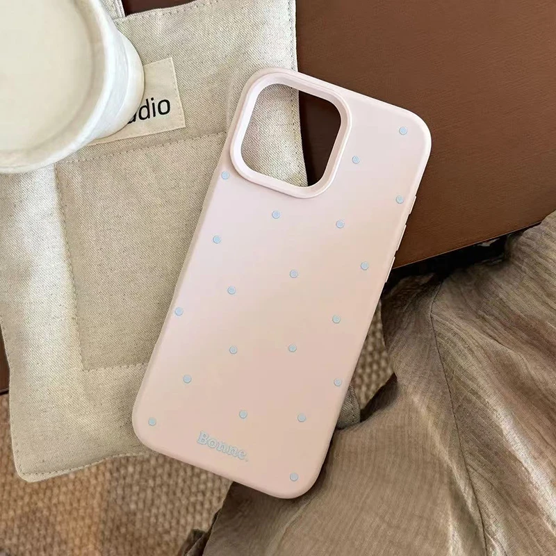 Korean Wave Point Candy Color Shockproof Soft Silicone Phone Case