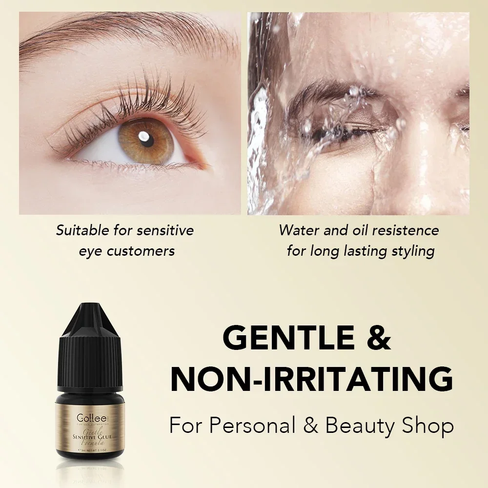 Gollee Cluster Lashes Glue No Irritation Eyelash Gule Extension Fast Dry Adhesive for Self Home Use Pro Lash Extension Supplies 2