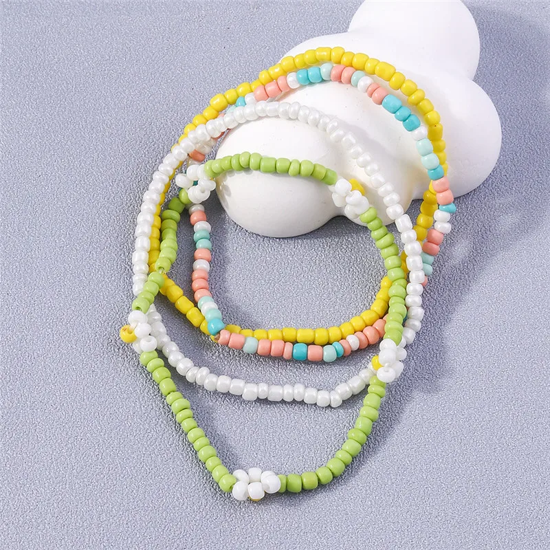 Set Di 8 Braccialetti Elasticizzati Bohémien Fatti A Mano – Perline Colorate In Lega E Vetro – Gioielli Donna Impilabili Stile Boho – Regalo Ideale