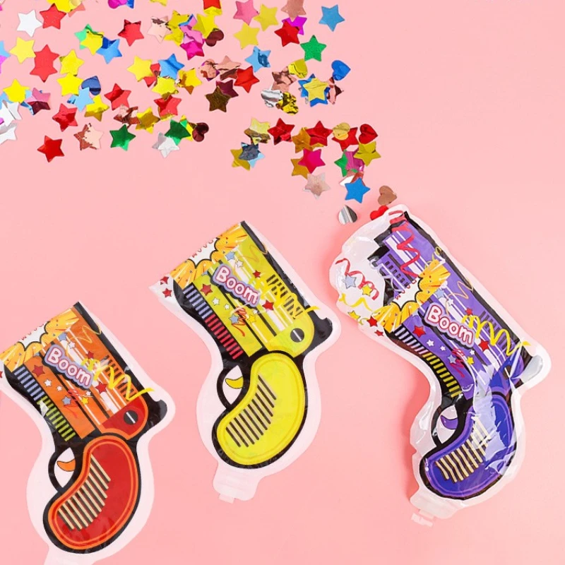50/30/20/10Pcs Wedding Confetti Fireworks Inflatable Gun Foil Balloons