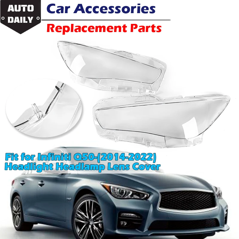 Headlight Lampshade Transparent Headlamp Lens Cover Front Light Shell