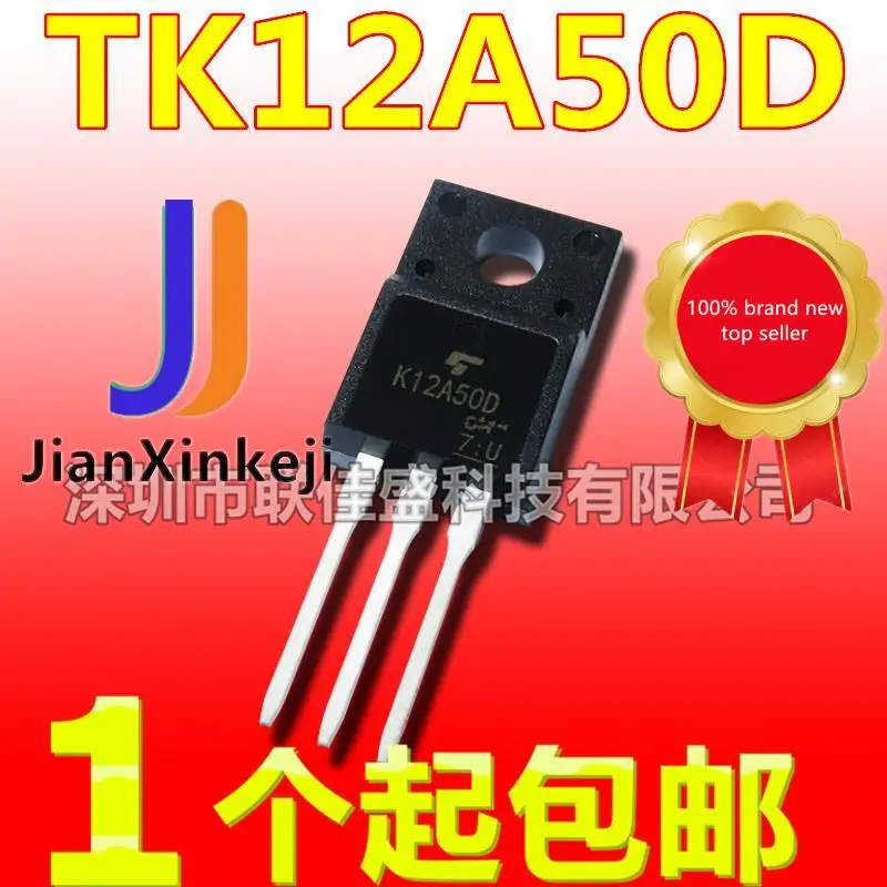 

10pcs 100% orginal new in stock TK12A50D K12A50D 12A 500V TO220F N-channel MOS field effect tube