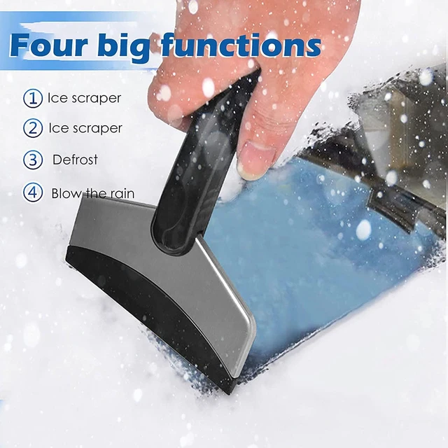 Ice Scrapers For Car Windshield Multi-functional Ice Remover For Car Winter  Cleaning Tool To Scrape Frost And Ice & Wipe Water - AliExpress