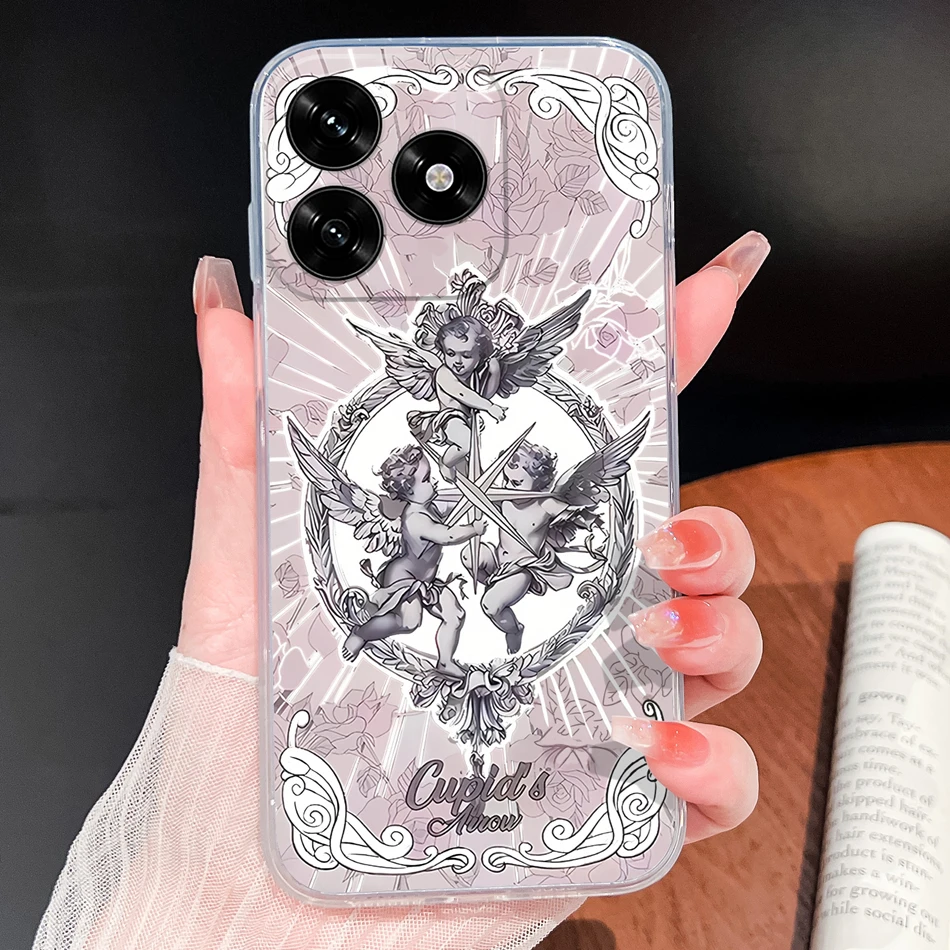 Lovely Animal Cartoon Soft Clear Silicone Phone Case - Lightweight and Durable Cover