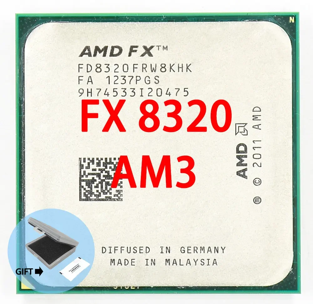 

AMD FX-серия FX-8320 FX 8320 3,5 ГГц Восьмиядерный центральный процессор FD8320FRW8KHK разъем AM3 +