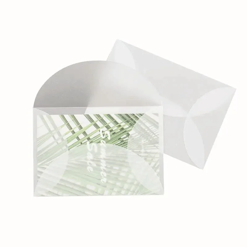 Blank Translucent Envelope for Invitations Postcards European Giftbox Message Card Letters Business Wedding Envelopes 50pcs/lot kraft paper envelopes window envelopes mailing envelopes mini envelopes