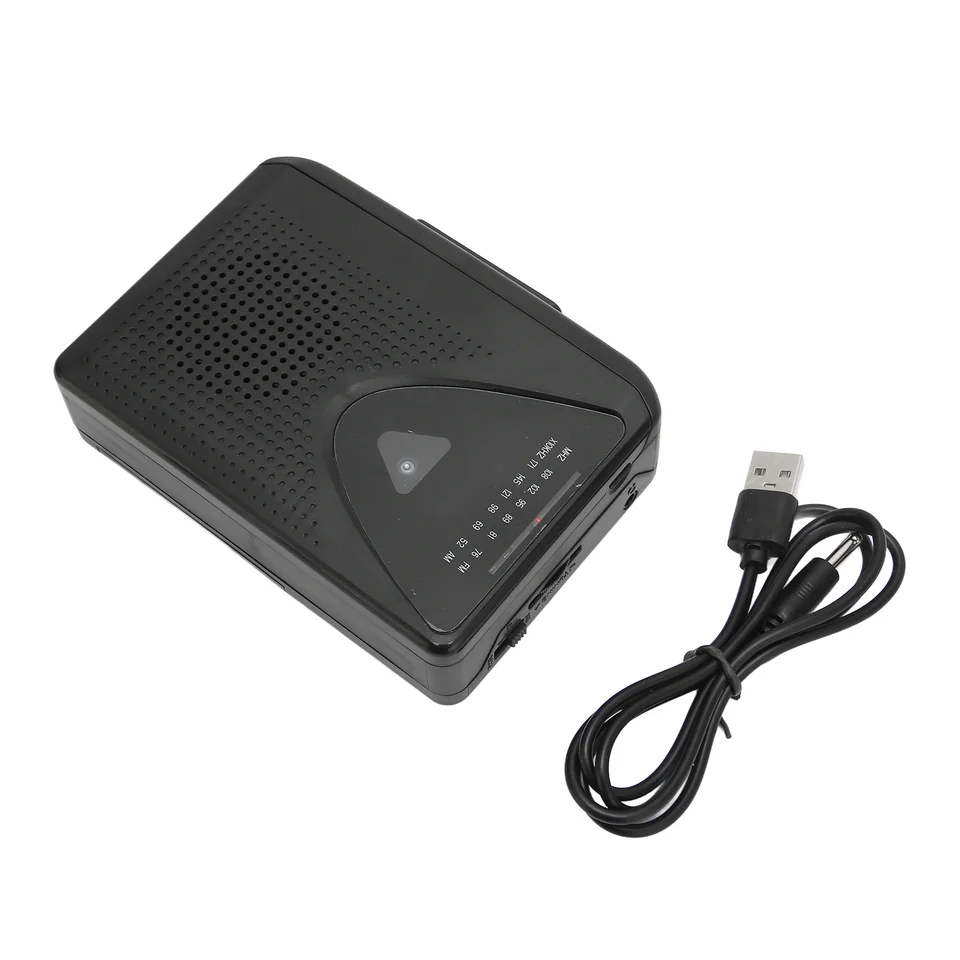 Reproductor De Casete Retro Con Radio FM/AM – Portátil, Con Altavoz, USB Y Pilas, Diseño Vintage