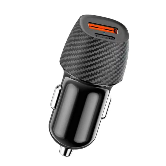 10*5*5cm Dual Port Charger Dual Port Compact Car Charger 1A Current Compact Design Compatible With Smartphones 3