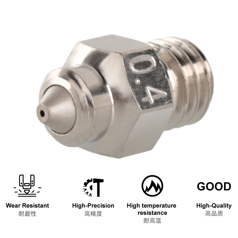 Mellow Dlc Aço Endurecido e Cobre 3d Impressora Bocal Resistente ao Desgaste Bimetálico hc v6 Vulcão Mk8 Hotend Neptune4 k1 - Imagem 4
