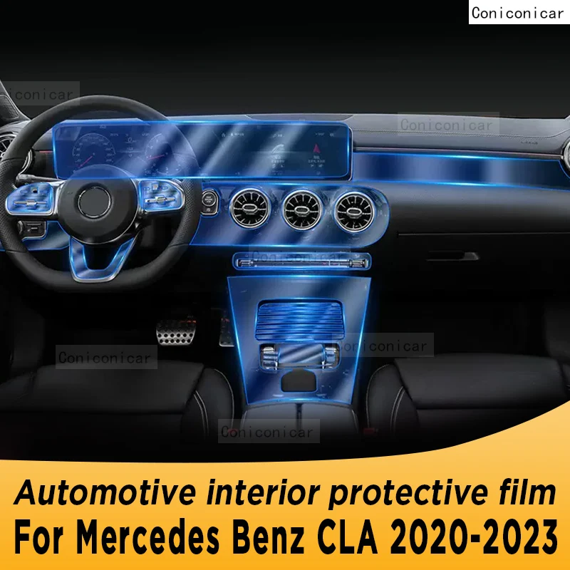 

Для Mercedes Benz CLA 2020-2023 панель коробки передач навигация автомобильный интерьер защитная пленка ТПУ наклейка против царапин