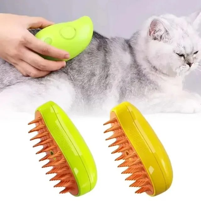 Comb Accessories for Cats 3-in-1 Cats Pet Products Electric Cats Hair Brush Sprayer Grooming Supplies Steam Massage Tool Pets 2
