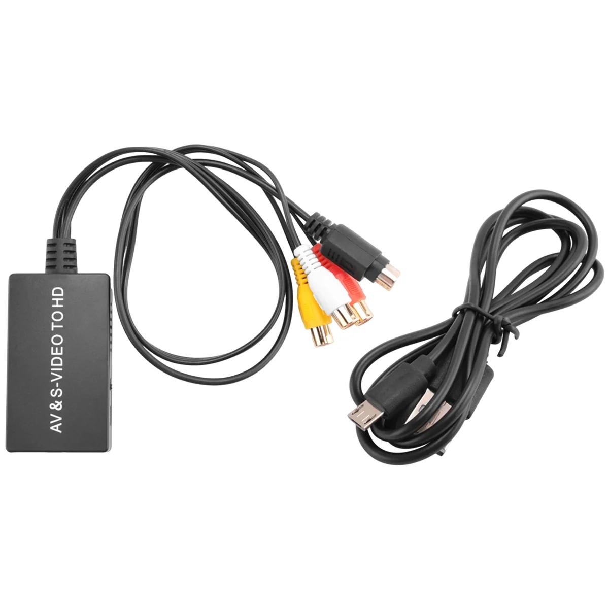 SVideo-HDMI 변환기, S-비디오 및 3RCA CVBS 컴포지트-오디오 비디오 변환기, 지지대 1080P, 720P