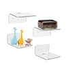1Pc Acrylic Floating Shelves Wall Shelves Small Clear Shelf Display Ledges Hanging Shelves For Smart Speaker Action 1