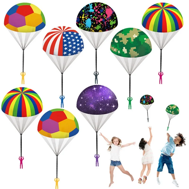 Hand Throw Parachute Army Man Flying Toys for Kids Tangle Free Throwing Toy Parachute kids Outdoor Toys - Image 2