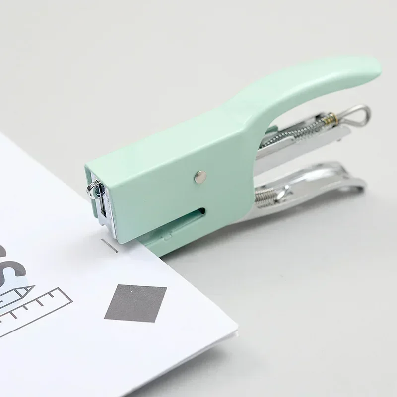 No Nails No Staples Stapling Machine Metal Stapler Plier Packaging Plier Stapler 10-16 Sheets Capacity Staples clip 1pc push stapler mini stapler set hand stapler metal stapler stapleless stapler