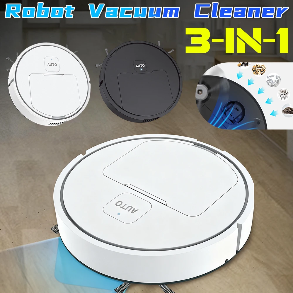 Rechargeable Sweeper Robot Automatic Cleaning Sweeping Machine 3 In 1 Vacuum Cleaner Mopping Home Office Electric Sweeper New 1