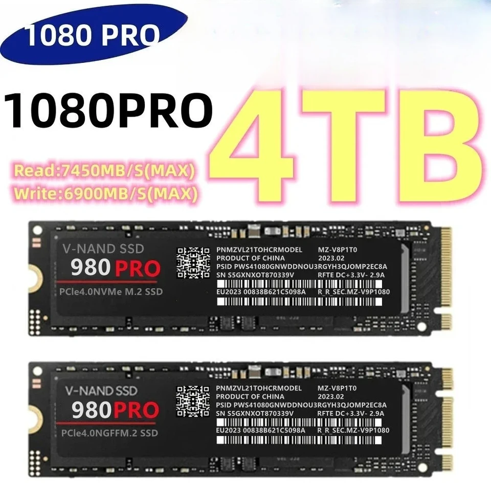 1080PRO 4TB 2TB 1TB Original SSD M2 2280 PCIe 4.0 NVME SSD