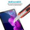 2 Packs Tempered Glass Screen Protector For Lenovo Tab K11 Plus Case 11.5 Inch 2024 TB352FU TB352XU HD 9H Hardness Screen Film 3