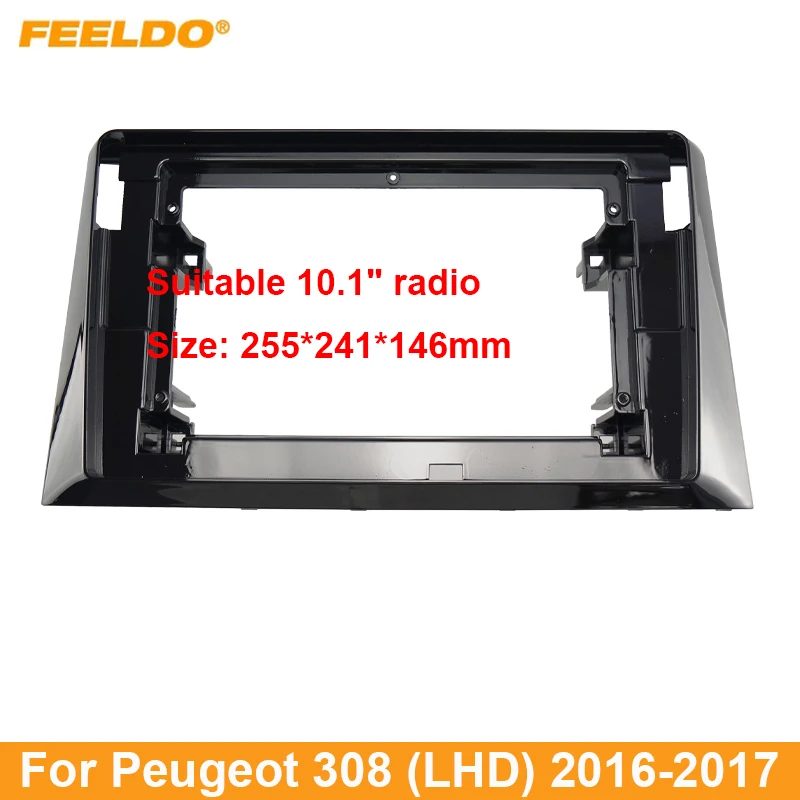 

Автомобильная аудиопанель FEELDO 2Din, рамка для Peugeot 308 (LHD), большой экран 9 дюймов 10,1 дюйма, радио, стереопанель, крепление для приборной панели, установка