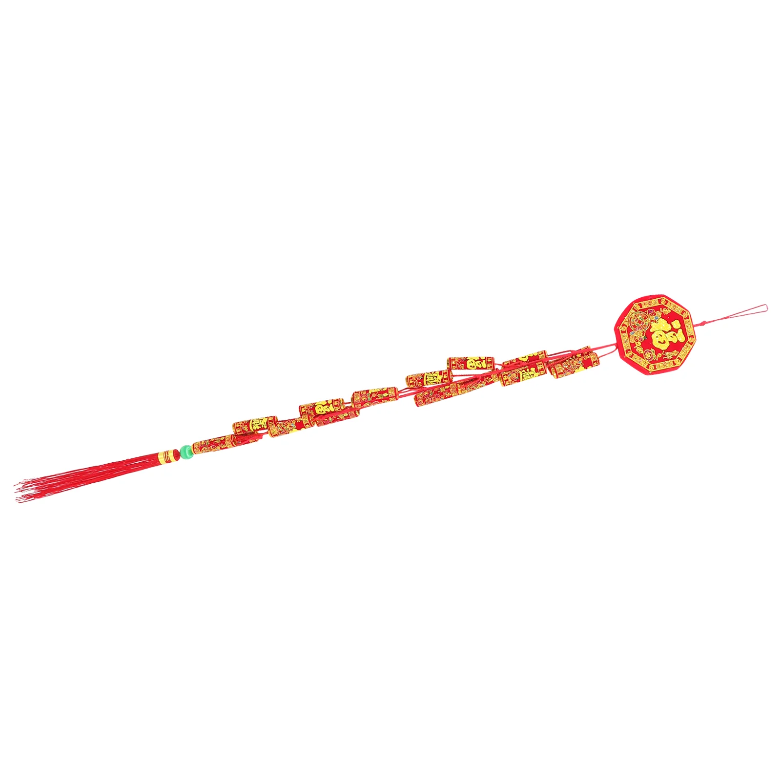 

Chinese New Year Hanging Decoration Electric Firecrackers Ornament Sound Traditional Red Lucky Oriental Pendant Spring Festival