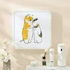 Punch-free Bathroom Hanging Picture Folding Storage Box Large Capacity Bathroom Storage Rack Household Bathroom Storage Cabinet 4