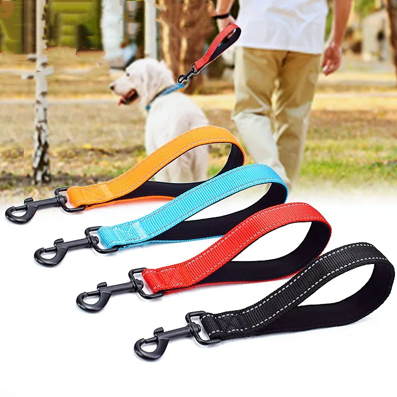Dog Leash 25cm Dogs Leashes Reflective Short Leash for Medium Large Dog Walking Soft Padded Handle Dogs Leashes Short Pet Chain Dog Leash 25cm Dogs Leashes Reflective Short Leash for Medium Large Dog Walking Soft Padded Handle Dogs Leashes Short Pet Chain