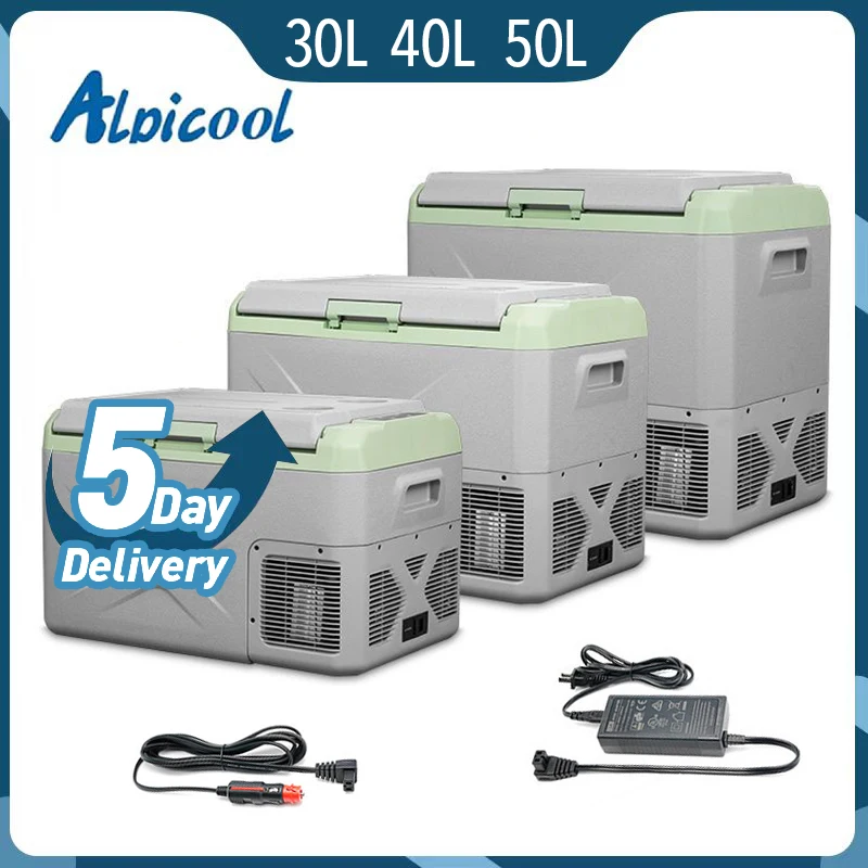 Alpicool 알피쿨 X30 X40 X50 차량용냉장고 미니냉장고 캠핑 자동차 미니 냉장고, 캠핑 냉동고, 자동차 냉장고 ，압축기 쿨러, 집, 여행, 낚시, 야외, 자동 냉장고， 아이스박스