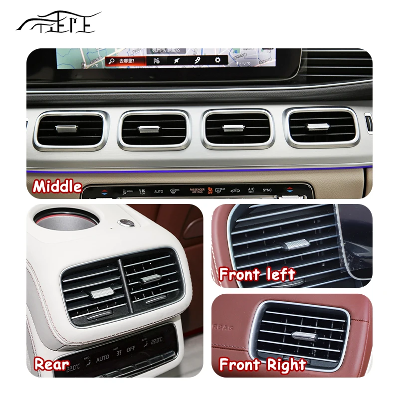 For Mercedes-Benz Maybach W167 Air Conditioning Outlet Pick GLE GLS Car Dash Left/Right Front Rear AC Air Vent Grille Tab Clip