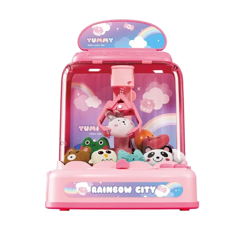 Claw Machine For Kids Electronic Arcade Game Indoor Toy Catch Doll Machine Set Music Interactive Stuff Doll Gift 5