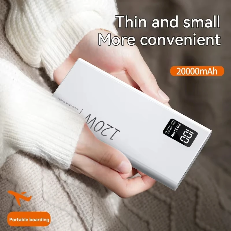 Power Bank da 120W 50000mAh Ricarica Super Veloce Capacità Sufficiente al 100% Caricabatterie Portatile con Display Digitale per iPhone Xiaomi - Image 5