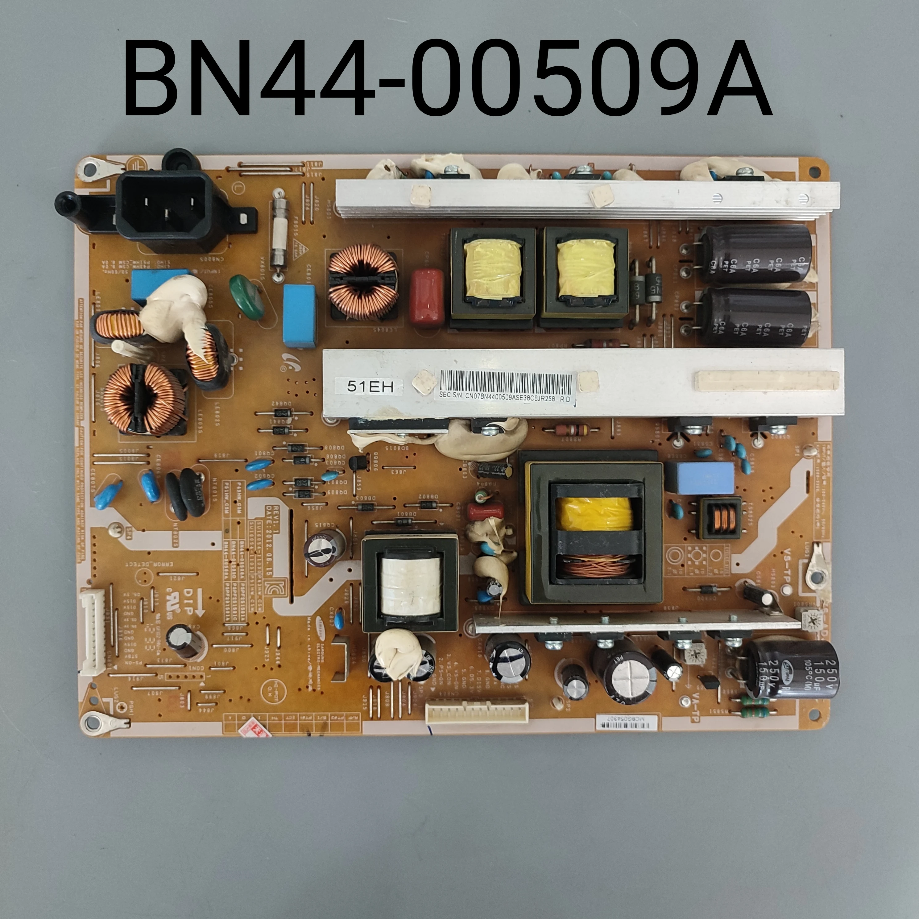 

BN44-00509B = BN44-00509A PSPF291501A P51HW_CSM Power Supply Board is for 51 Inch TV PN51E450A1F PS51E490B1 PN51E440A2 PS51E451A