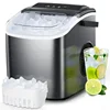 COWSAR Bullet Ice Maker Countertop with Self-Cleaning, 26.5lbs/24Hrs, 6 Mins/9 Pcs Bullet Ice, Portable Ice Maker 1
