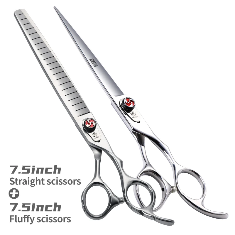 Professional Dog Grooming Scissors 7.0/7.5 inch JP440C Cutting Thinning Shears For Pet Beauticians Groomers Fenice dog grooming scissors