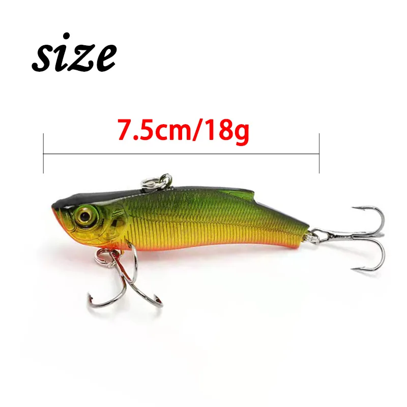 1 PCS Sinking VIB Lures for Fishing 7.5cm 18g Accessories