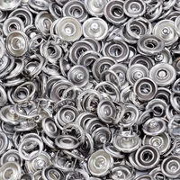 Lot de 50 boutons pression en métal, 7.5/9.5/11mm, attaches pour travaux manuels, couture de vêtements en cuir, sacs, accessoires de bricolage 4