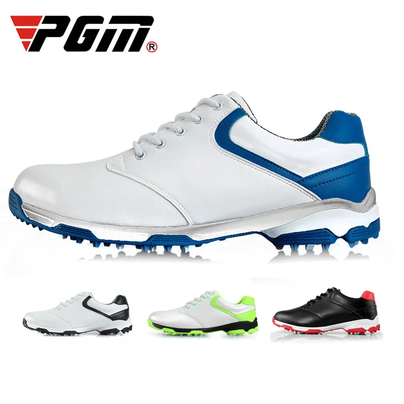 Golf shoes PGM Men Golf Shoes Anti-slip Breathable Super Fiber Spikeless Waterproof Outdoor Sports Leisure Trainers XZ051